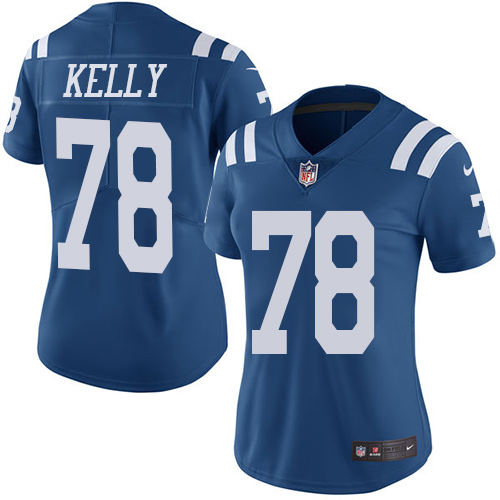 Indianapolis Colts #78 Limited Ryan Kelly Royal Blue Nike NFL Women Rush Vapor Untouchable jersey->indianapolis colts->NFL Jersey